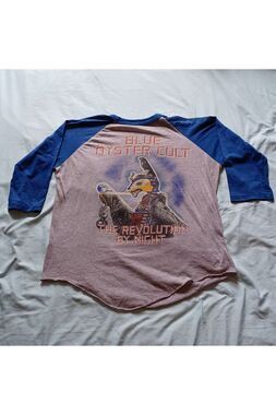 1980s Blue Oyster Cult The Revolution By Night Raglan Sleeve Tour Shirt